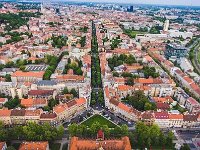 Deželićeva ulica 2018. godine, panorama (pogled dronom)